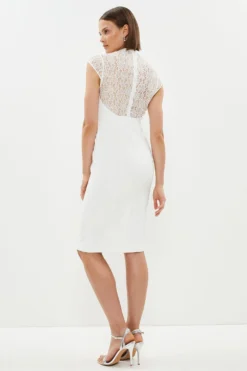 Coast Premium Lace Back Pencil Dress -Coast Shop bcc01741 ivory xl 2