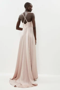 Coast Premium Satin Maxi Dress -Coast Shop bcc01750 blush xl 2