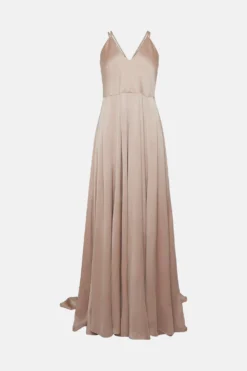 Coast Premium Satin Maxi Dress -Coast Shop bcc01750 blush xl 3