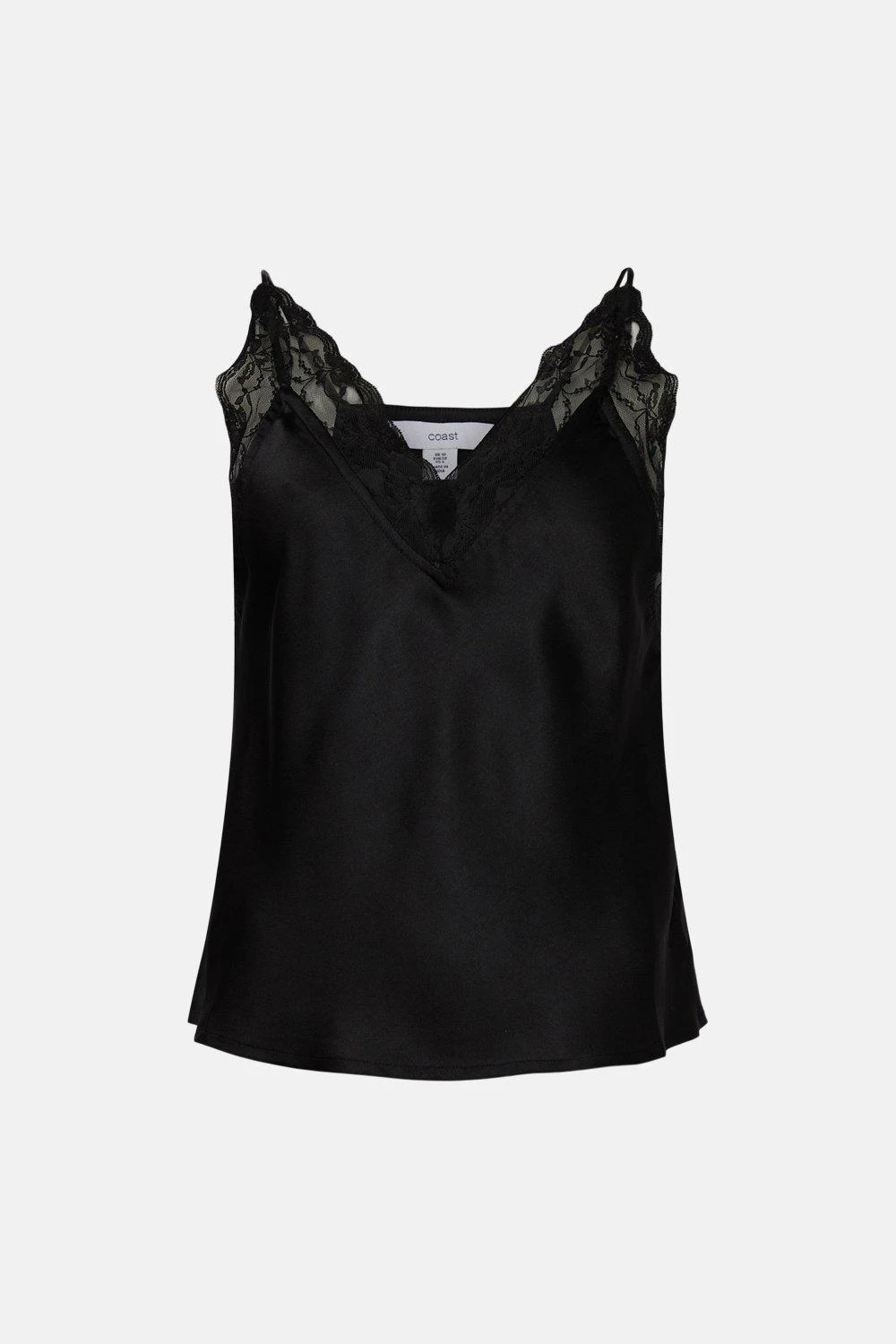 Coast Lace Trim Satin Cami Top 4 Coast Lace Trim Satin Cami Top - Image 4