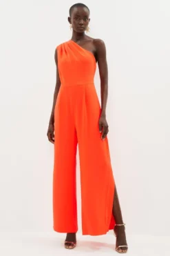 Coast Premium One Shoulder Drape Jumpsuit