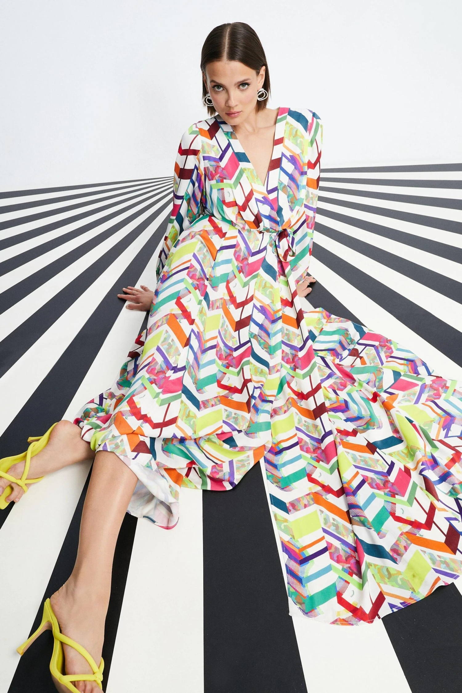 Coast Nick Grindrod Satinblouson Sleeve Wrap Dress 1 Coast Nick Grindrod Satinblouson Sleeve Wrap Dress