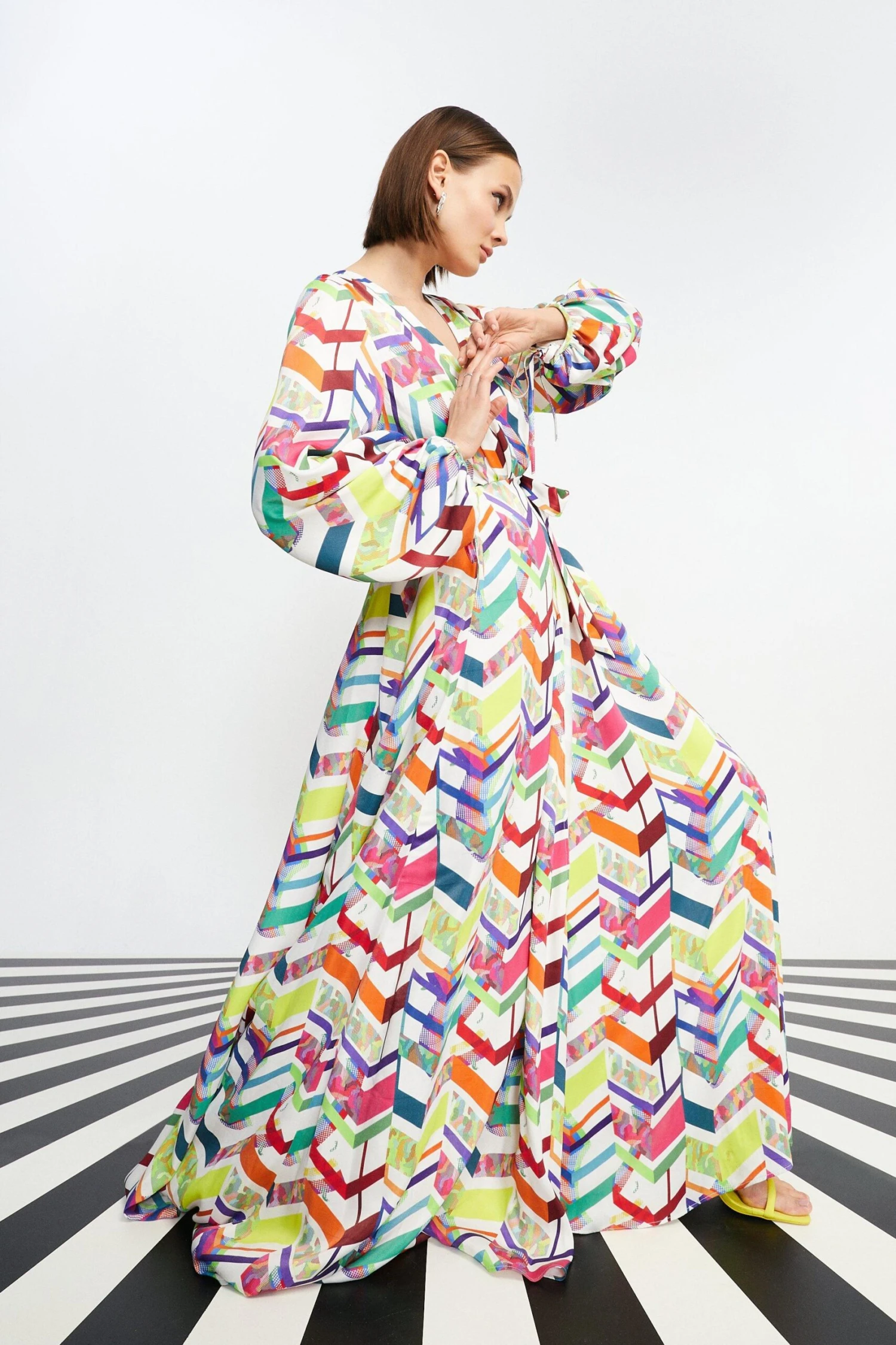 Coast Nick Grindrod Satinblouson Sleeve Wrap Dress 2 Coast Nick Grindrod Satinblouson Sleeve Wrap Dress - Image 2