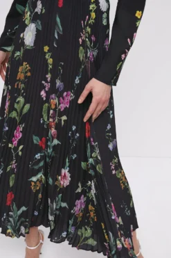 Coast Printed Tipped V Neck Maxi Dress 7 Coast Printed Tipped V Neck Maxi Dress -Coast Shop bcc02130 black xl 2