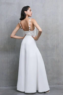 Coast Embroidered Bodice Flower Strap Jumpsuit -Coast Shop bcc02202 ivory xl 2 scaled