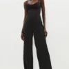 Coast ​​Cowl Detail Satin Jumpsuit With Corset