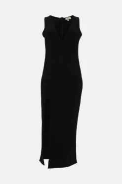 Coast Plus Size Plunge Slinky Jersey Maxi Dress -Coast Shop bcc02452 black xl 3