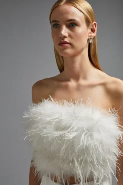 Coast Feather Bandeau Top -Coast Shop bcc02461 ivory xl 5 scaled