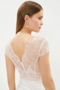 Coast Lace Mix Bodysuit -Coast Shop bcc02537 blush xl 2