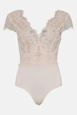 Coast Lace Mix Bodysuit -Coast Shop bcc02537 blush xl 3