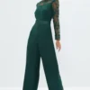 Coast Petite Embroidered Wide Leg Jumpsuit