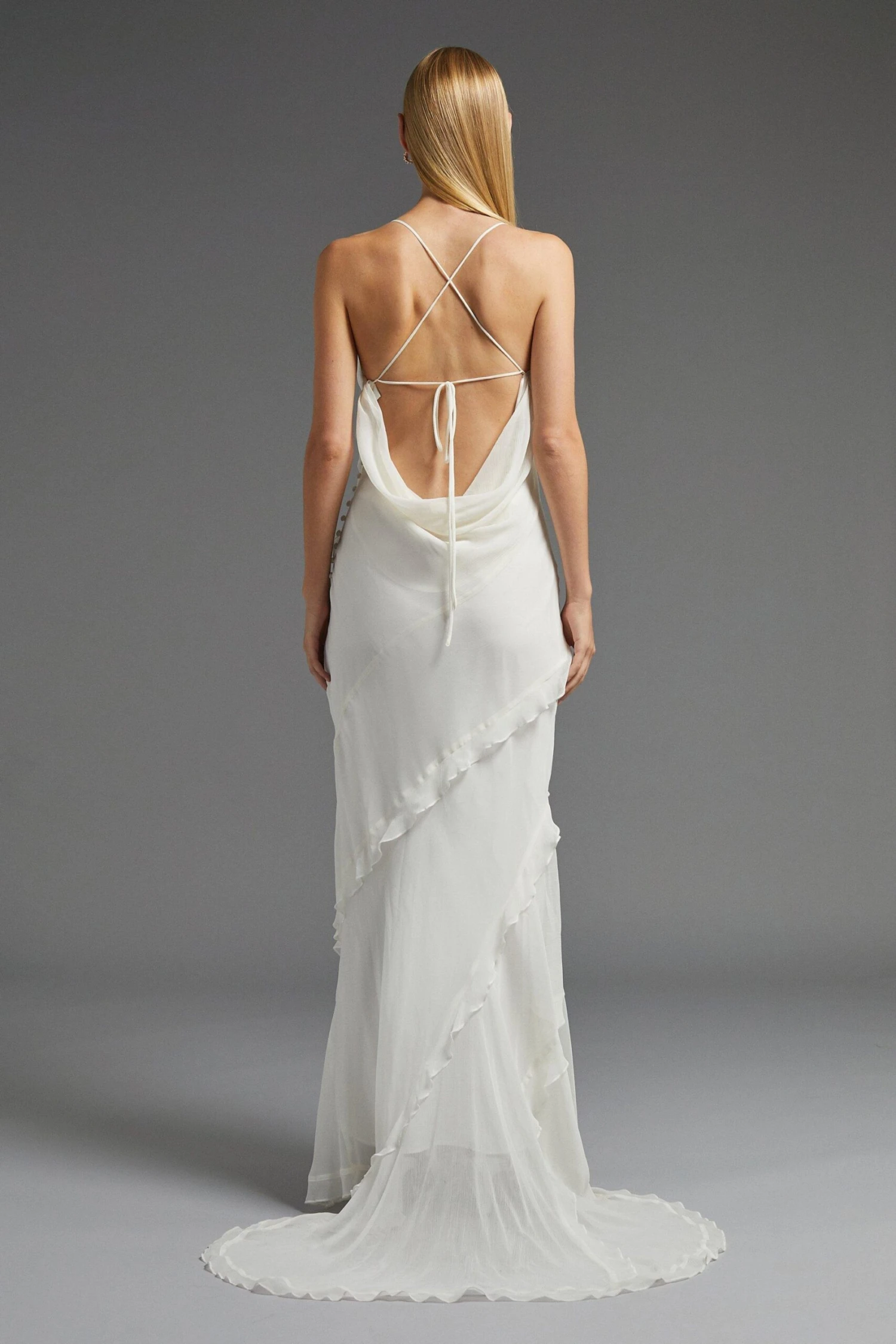 Coast Ruffle Detail Tiered Hem Maxi Dress 3 Coast Ruffle Detail Tiered Hem Maxi Dress - Image 3