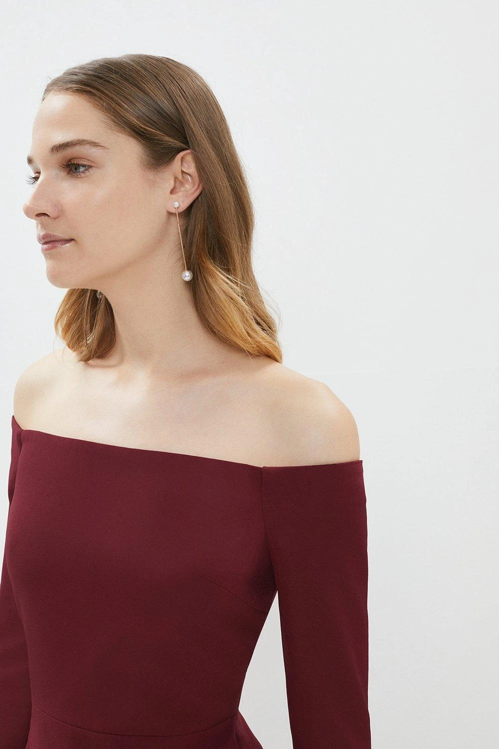 Coast Bardot Maxi Long Sleeve Dress 2 Coast Bardot Maxi Long Sleeve Dress - Image 2