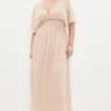 Coast Plus Size Angel Sleeve Chiffon Maxi Dress