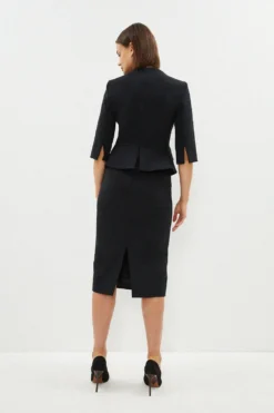 Coast Premium Crepe Midi Pencil Skirt -Coast Shop bcc02697 black xl 2