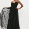 Coast Embellished Bodice Cami Tulle Maxi Dress