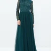 Coast Embellished Bodice Long Sleeve Maxi Dress