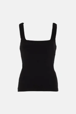Coast Square Neck Ponte Top -Coast Shop bcc02753 black xl 3