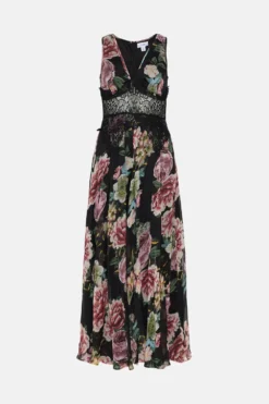 Coast Alexandra Gallagher Lace Panel Midaxi Dress -Coast Shop bcc02768 black xl 3