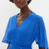 Coast Pleated Wrap Maxi Dress