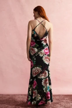 Coast Alexandra Gallagher Lace Trim Split Front Maxi Slip Dress -Coast Shop bcc02850 multi xl 4 scaled