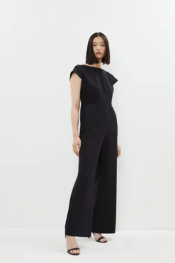 Coast Premium Pleat Detail Cap Sleeve Jumpsuit