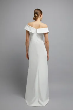 Coast Bardot Cross Front Puddle Hem Maxi Dress -Coast Shop bcc02892 ivory xl 2 scaled