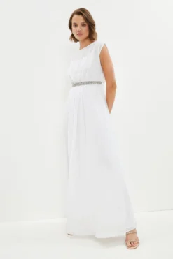 Coast Embellished Belt Maxi Dress