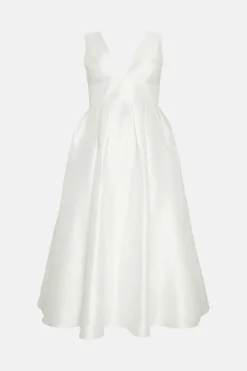 Coast Plus Size Structured Deep V Full Maxi Dress 7 Coast Plus Size Structured Deep V Full Maxi Dress -Coast Shop bcc02940 ivory xl 3