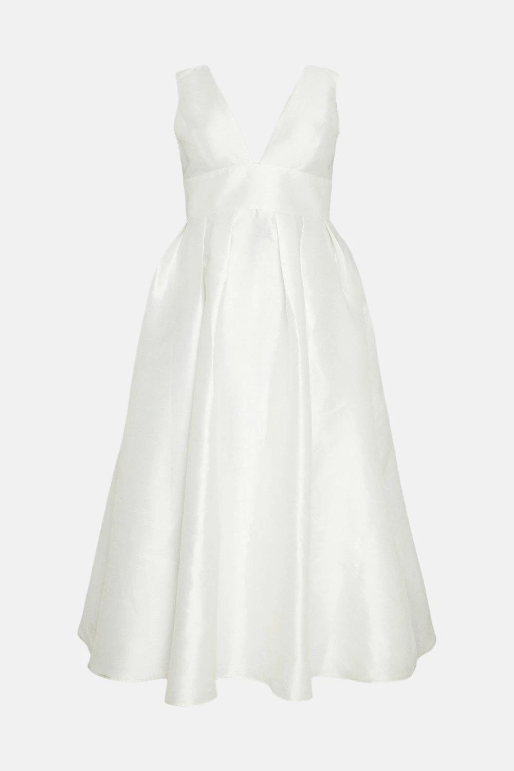 Coast Plus Size Structured Deep V Full Maxi Dress 4 Coast Plus Size Structured Deep V Full Maxi Dress - Image 4