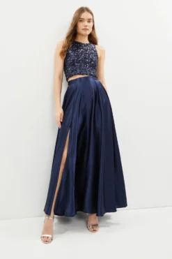 Coast Satin Maxi Skirt