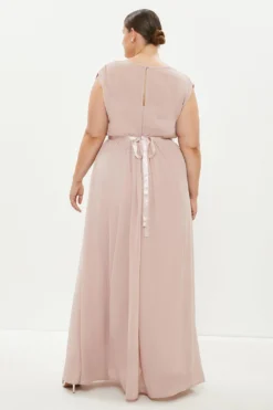 Coast Plus Size Embellished Belt Maxi Dress -Coast Shop bcc03100 blush xl 2
