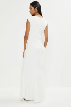 Coast Cowl Neck Satin Maxi Dress -Coast Shop bcc03116 ivory xl 2