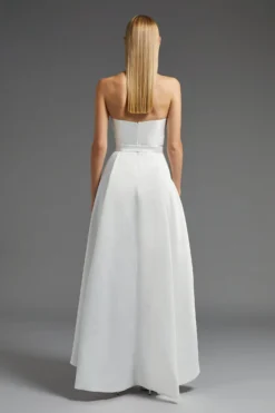 Coast Bandeau Structured High Low Maxi Dress -Coast Shop bcc03123 ivory xl 2 scaled