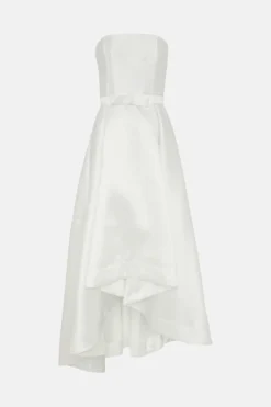 Coast Bandeau Structured High Low Maxi Dress -Coast Shop bcc03123 ivory xl 3