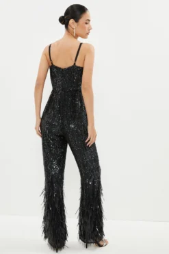 Coast Embellished Jumpsuit -Coast Shop bcc03135 black xl 2