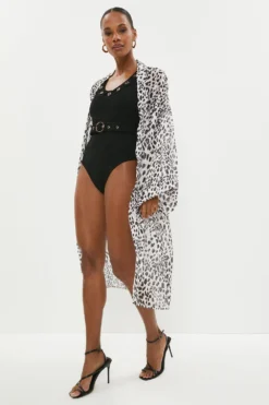 Coast Cross Back Belted Eyelet Swimsuit