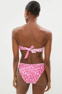 Coast Bunny Tie Mixed Print Bikini -Coast Shop bcc03223 bright20pink xl 2