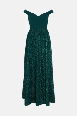 Coast Off Shoulder Embroidered Skirt Maxi Dress 7 Coast Off Shoulder Embroidered Skirt Maxi Dress -Coast Shop bcc03248 forest xl 3