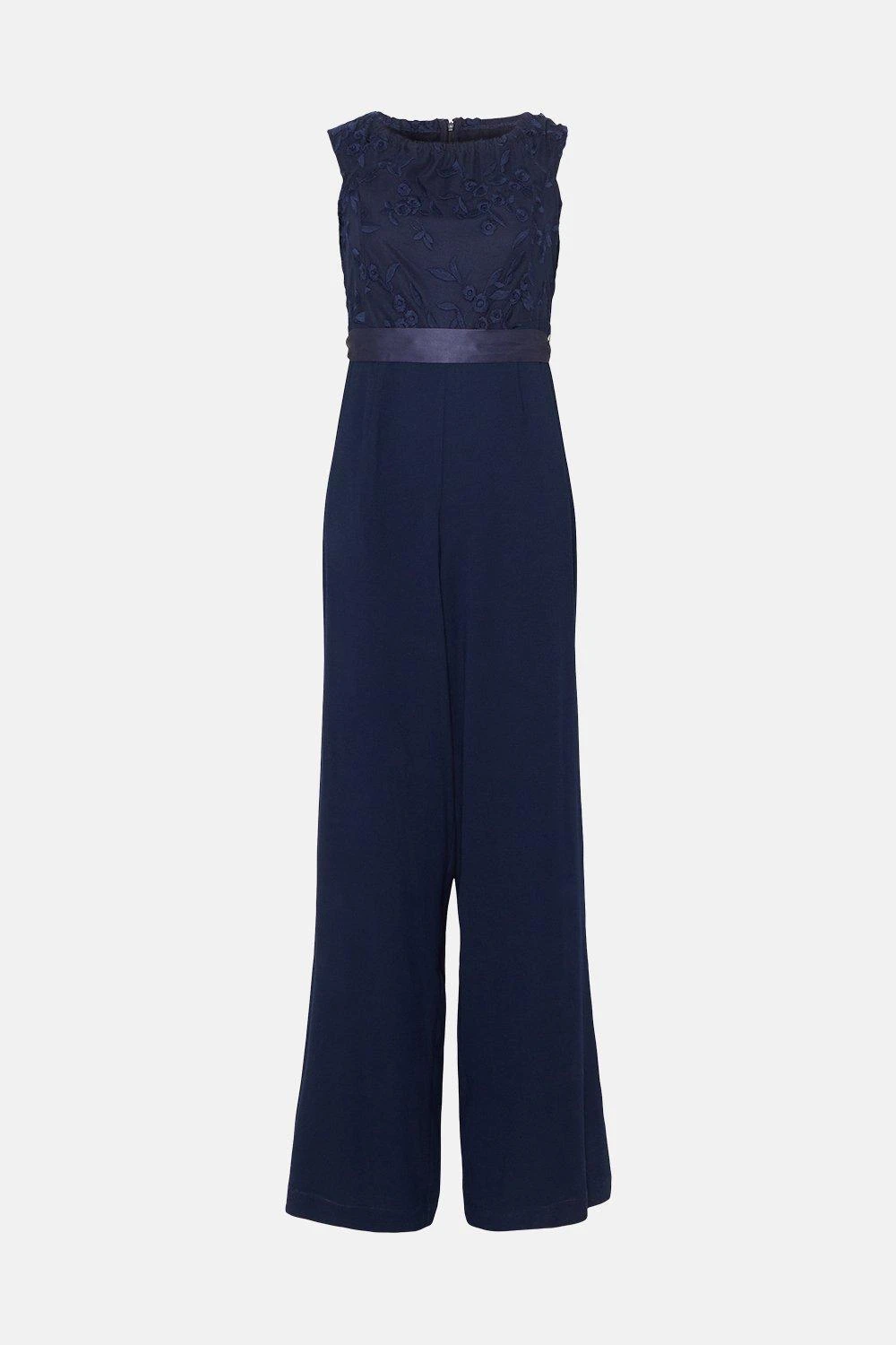Coast Bardot Embroidered Bodice Wide Leg Jumpsuit 4 Coast Bardot Embroidered Bodice Wide Leg Jumpsuit - Image 4
