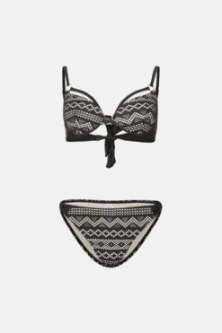 Coast Crochet Lace Tie Back Bikini -Coast Shop bcc03301 black xl 3