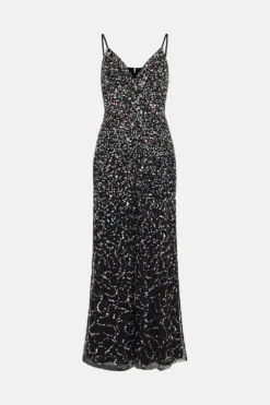 Coast Premium Multi Colour Sequin Jumpsuit -Coast Shop bcc03389 black xl 3