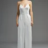 Coast V Back Satin Wide Leg Jumpsuit
