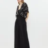 Coast Overlay Sequin Wide Leg Jumpsuit