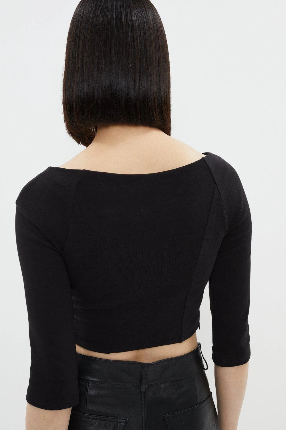 Coast Boat Neck 3/4 Sleeve Ponte Outfitter Top 3 Coast Boat Neck 3/4 Sleeve Ponte Outfitter Top - Image 3