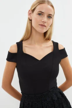 Coast Double Strap Ponte Outfitter Top