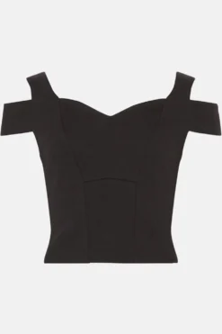 Coast Double Strap Ponte Outfitter Top -Coast Shop bcc03541 black xl 3