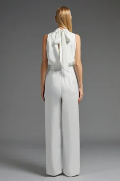 Coast Bow Back Blouson Top Wide Leg Satin Jumpsuit 7 Coast Bow Back Blouson Top Wide Leg Satin Jumpsuit -Coast Shop bcc03630 ivory xl 2 scaled