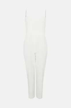 Coast Petite Corset Detail Jumpsuit -Coast Shop bcc03636 ivory xl 3