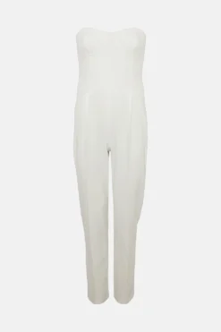 Coast Petite Corset Detail Jumpsuit -Coast Shop bcc03636 ivory xl 5